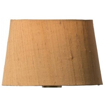 ABAŻUR INA Z JEDWABIU DUPION BRĄZOWY 33cm